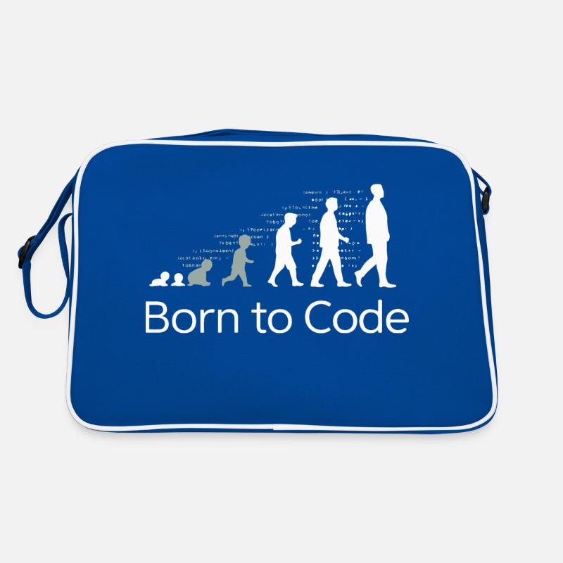 GEBOREN FÜR DEN CODE Retro Tasche