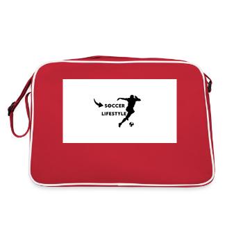 Style de vie du football - Sac Retro - rouge/blanc - Dos