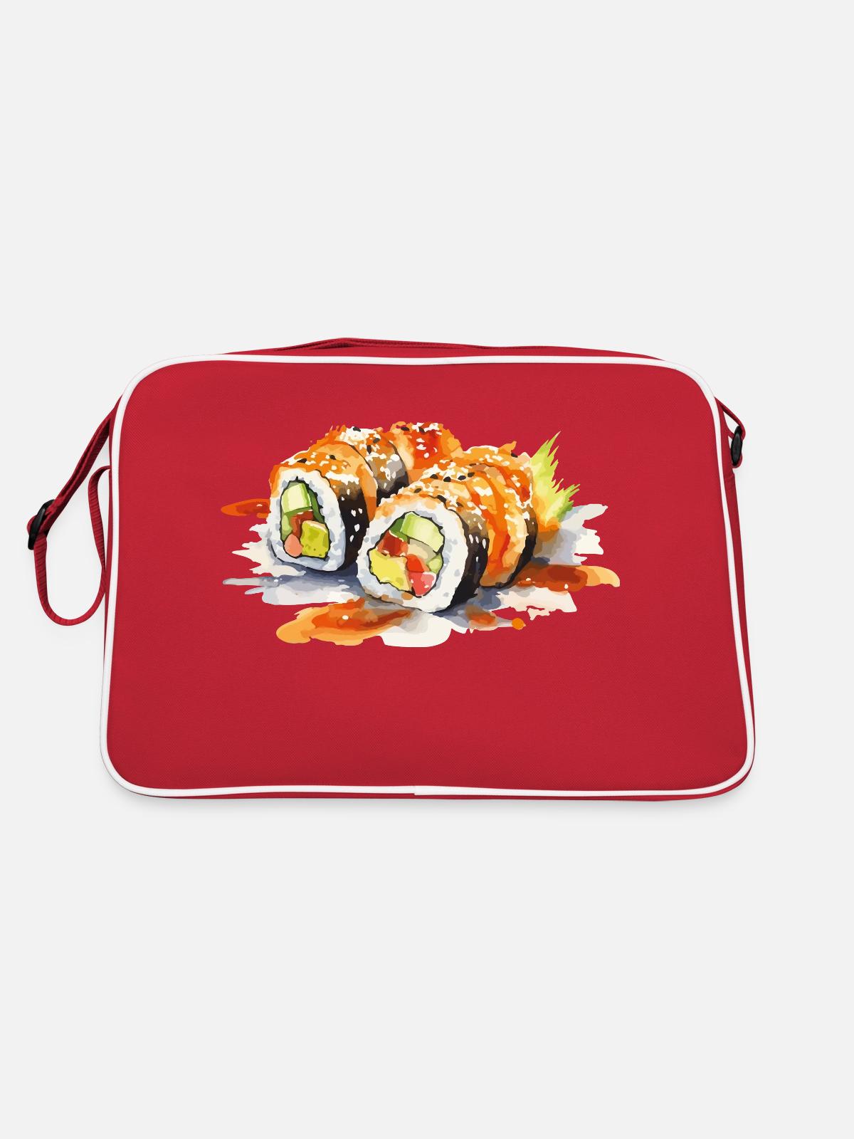 Sushi - Retro Bag - red/white - Back