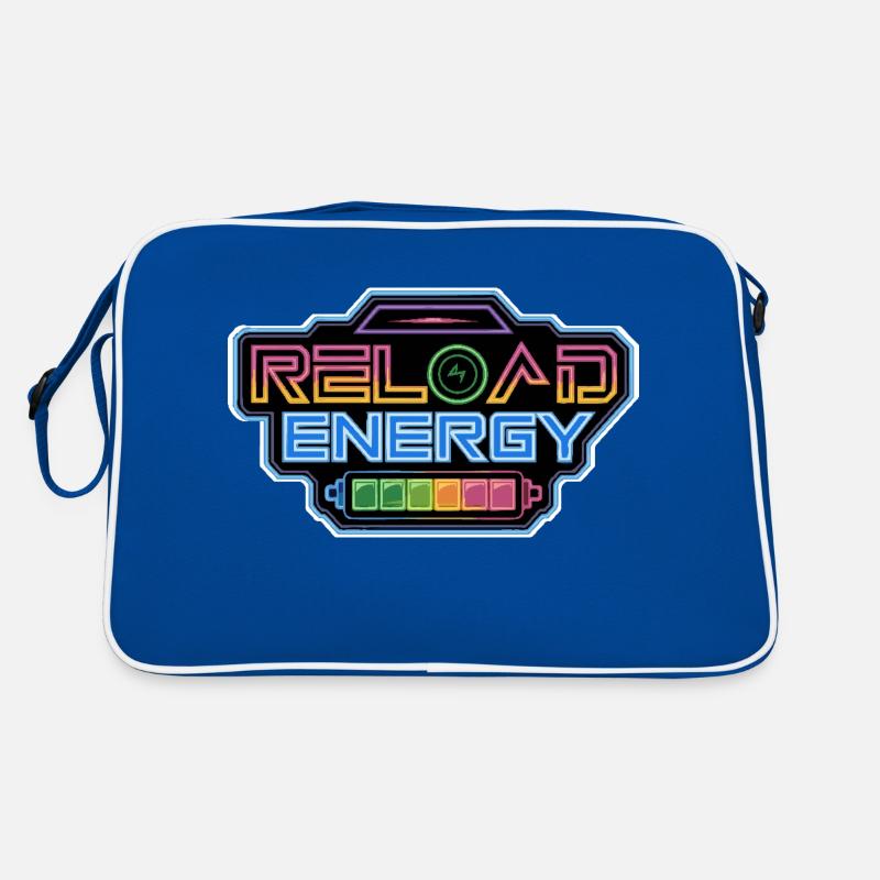 ENERGIE AUFLADEN Retro Tasche
