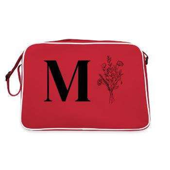 Lette m fleurs minimalistes - Sac Retro - rouge/blanc - Dos