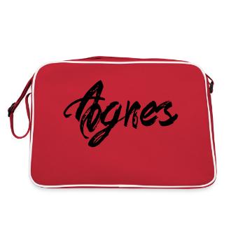 Agnes - Retro Bag - red/white - Back