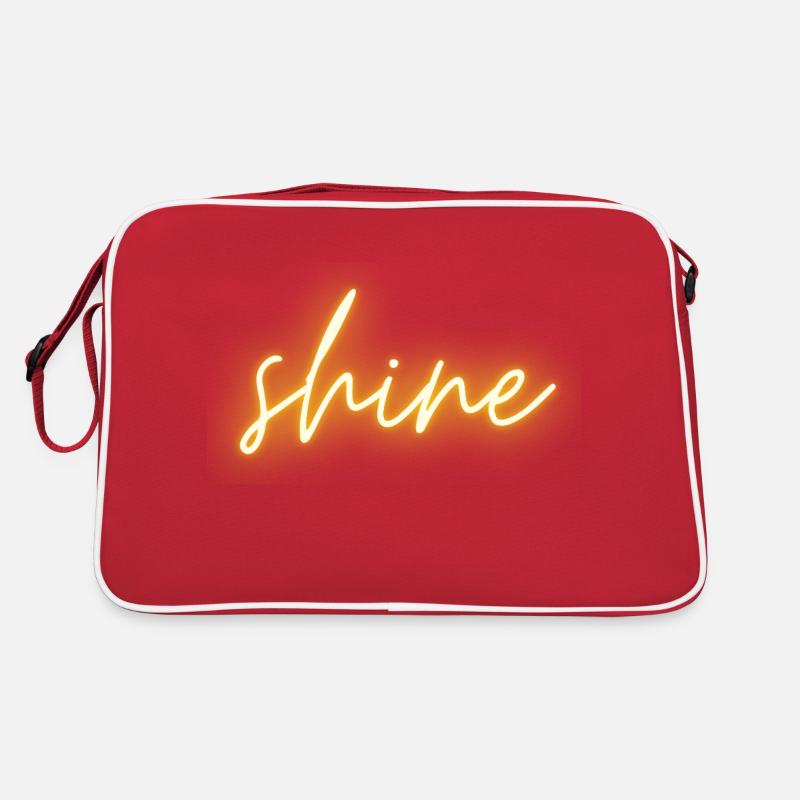 shine - Retro Tasche - Rot/Weiß