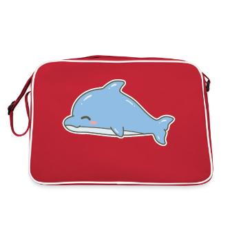 Dolphin Dolphin - Retro Bag - red/white - Back