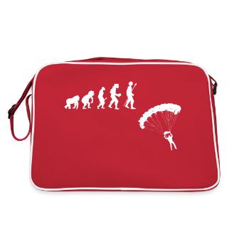 parachute evolution - Sac Retro - rouge/blanc - Dos