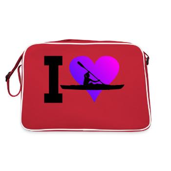 Kayak Kayak Canoë Kayak Femmes Hommes - Sac Retro - rouge/blanc - Dos