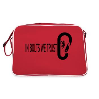 Bouldern Klettern Climbing - Retro Tasche - Rot/Weiß - Hinten