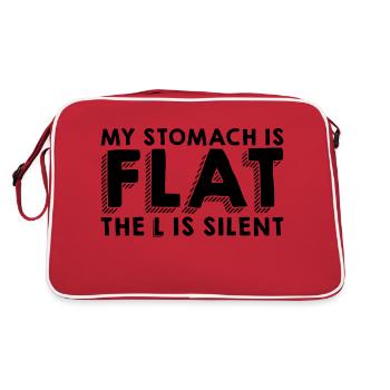 Mon ventre est plat, le L est silencieux - Sac Retro - rouge/blanc - Dos