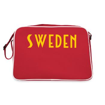 Suède - Sac Retro - rouge/blanc - Dos
