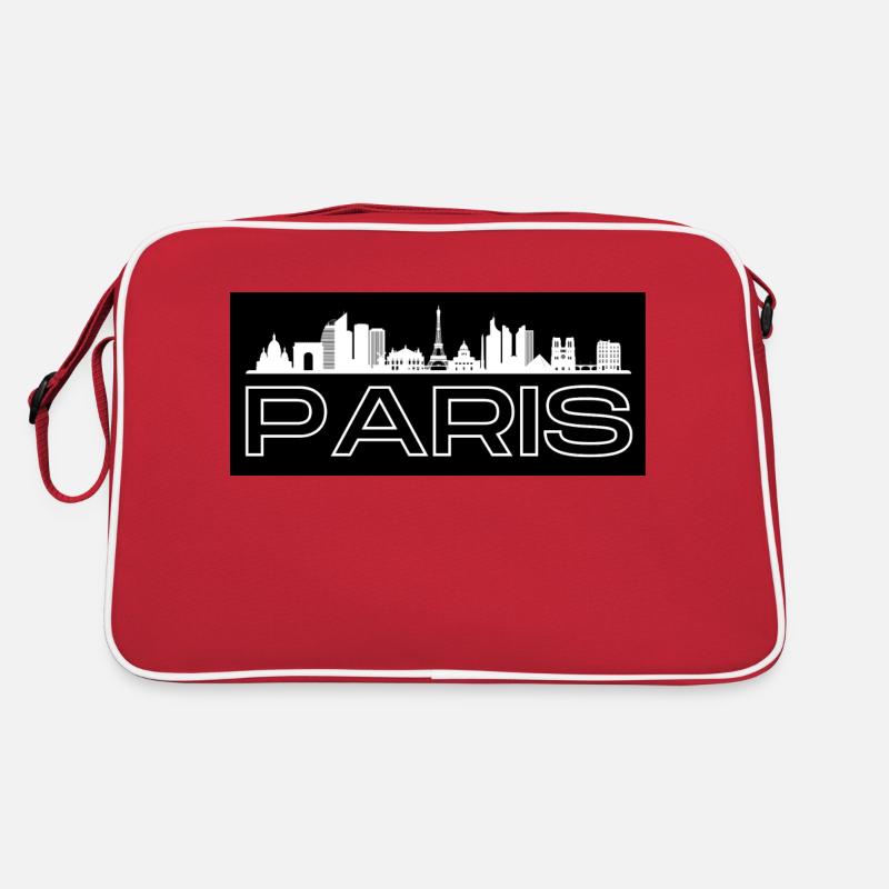 Paris - mit Skyline Retro Tasche