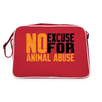 Aucune excuse pour la maltraitance des animaux 7 - Sac Retro - rouge/blanc - Dos