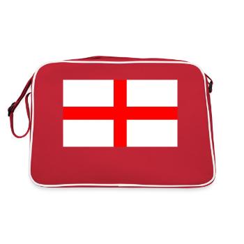 St. George Flagge von England - Retro Tasche - Rot/Weiß - Hinten