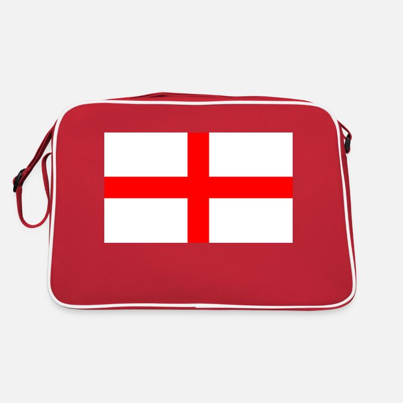 Saint George Drapeau de l’Angleterre - Sac Retro - rouge/blanc