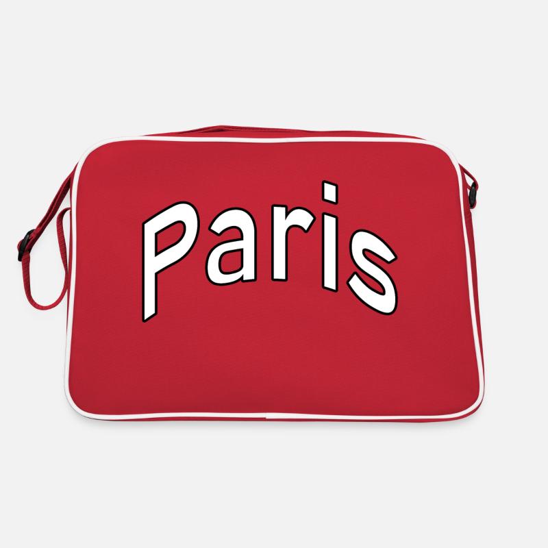 Paris - Sac Retro - rouge/blanc