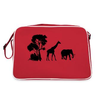 Safari Zoo Animal Safari Zoo - Sac Retro - rouge/blanc - Dos