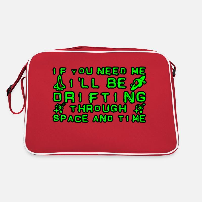 I'll Be Drifting Through Space And Time 4 Retro Tasche