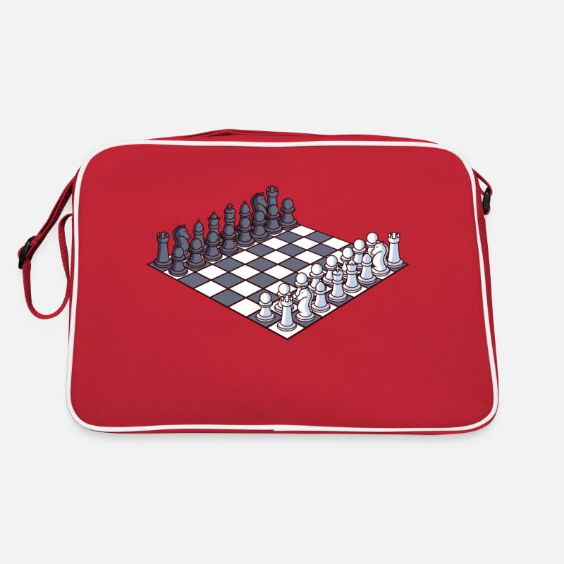 boardgame chess backgammon game night Retro Tasche