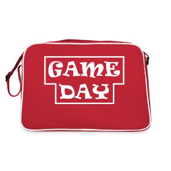 Boardgame Chess Backgammon Game Night - Retro Bag - red/white - Back