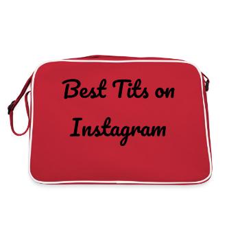 Best tits on Instagram - Retro Bag - red/white - Back