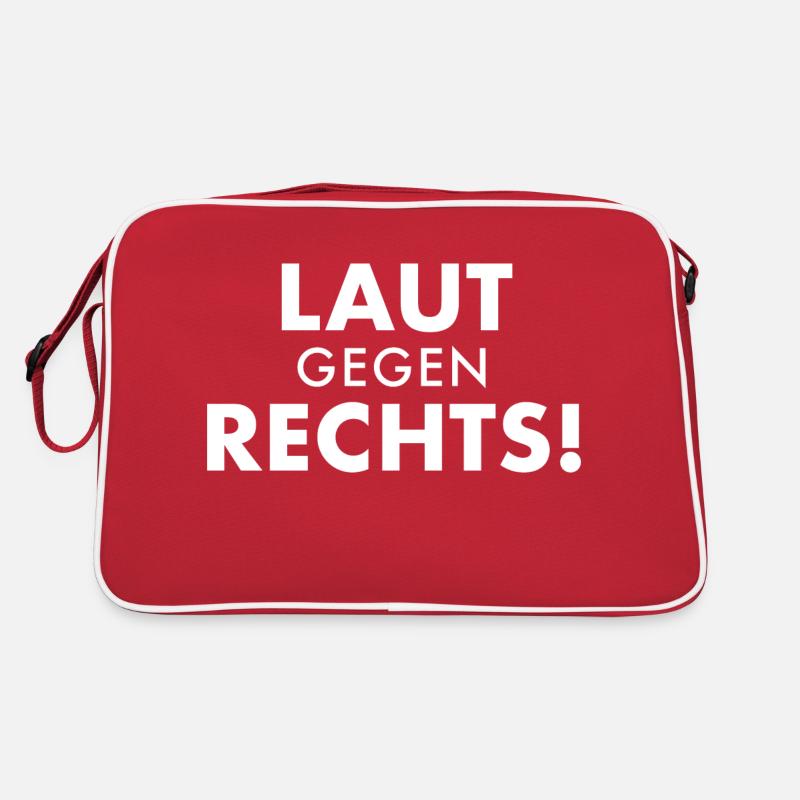 Loud against the right Retro Bag