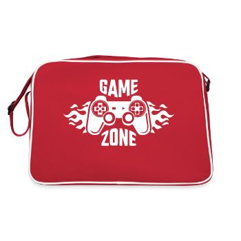 Gamer Jeu En Ligne Jeux Sur Ordinateur Arcade Neon - Sac Retro - rouge/blanc - Dos