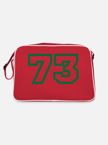 Number 73 sport - Retro Bag - red/white - Back