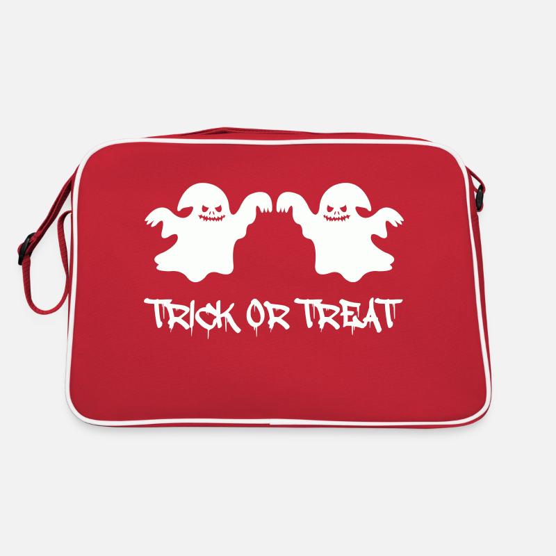ghosts trick or treat Retro Bag