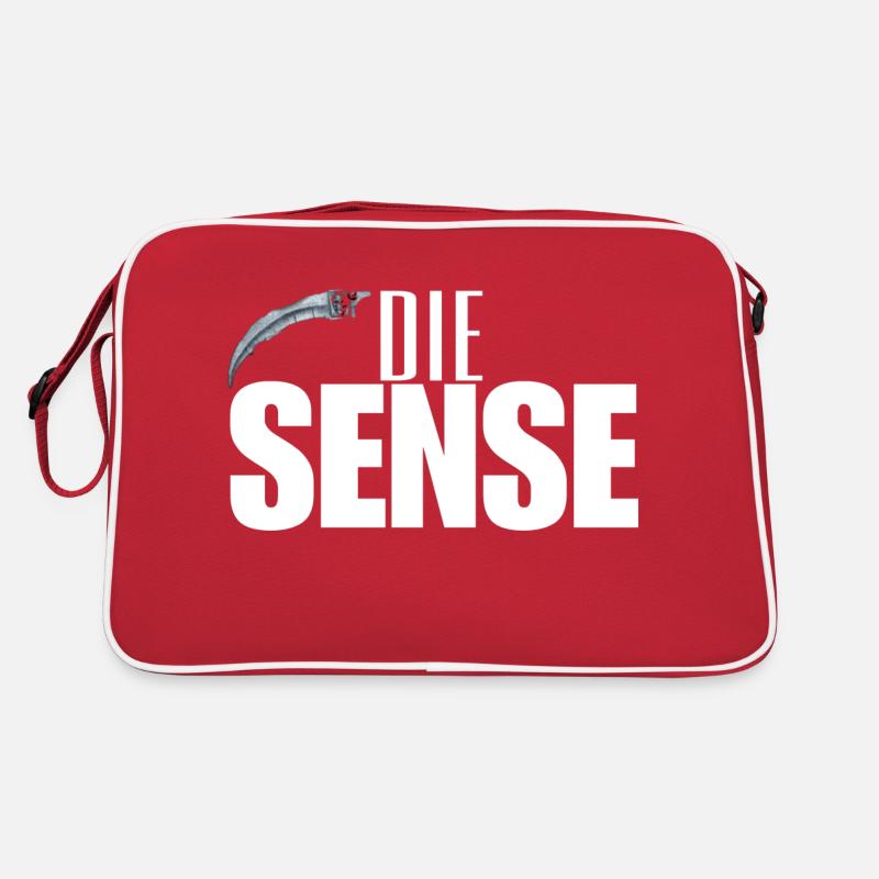 Die Sense - Retro Tasche - Rot/Weiß