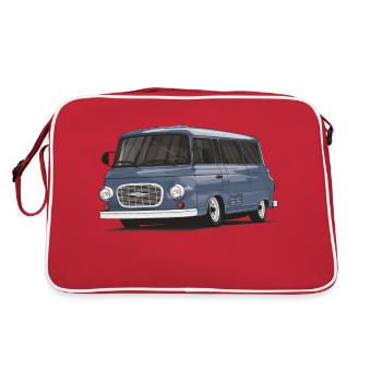 Barkas B1000 // Illustration - Retro Bag - red/white - Back