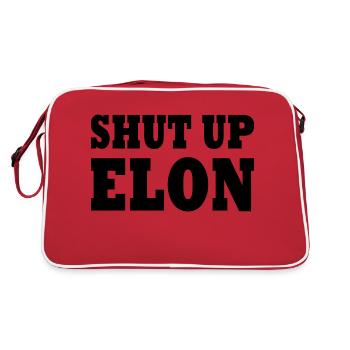 shut up elon - Sac Retro - rouge/blanc - Dos