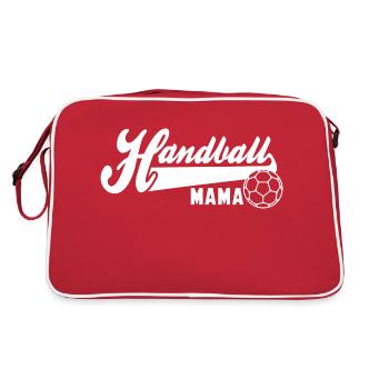 Handball MAMA WHITE - Retro Tasche - Rot/Weiß - Hinten