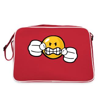 Smiley Anger Fury - Retro Bag - red/white - Back