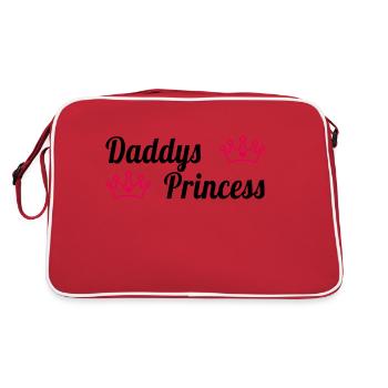 Daddys Princess - Retro Tasche - Rot/Weiß - Hinten