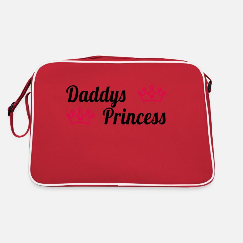 Daddys Princess - Retro Tasche - Rot/Weiß
