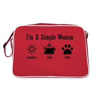 Chien chien - Sac Retro - rouge/blanc - Dos