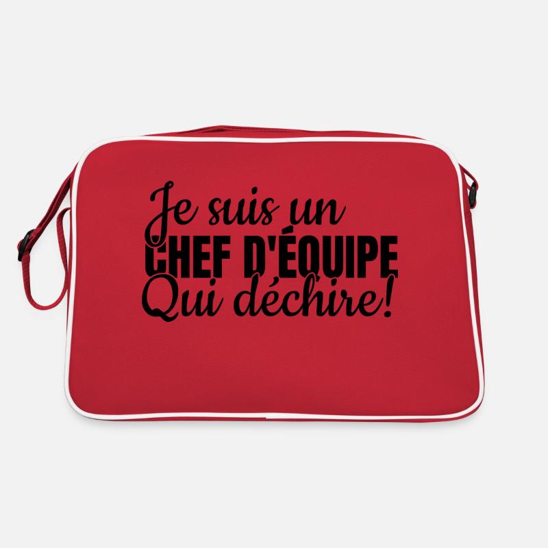 je suis un chef d´equipe qui déchire Cadeau Sac Retro