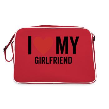 J’aime ma petite amie - Sac Retro - rouge/blanc - Dos