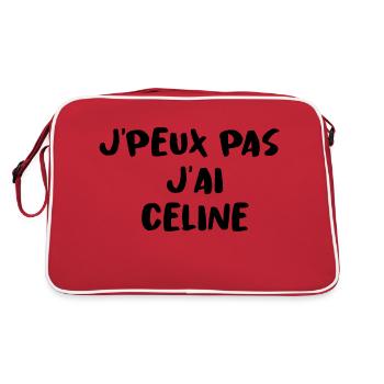 J'PEUX PAS J'AI CELINE - Sac Retro - rouge/blanc - Dos