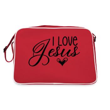 J’aime Jésus - Sac Retro - rouge/blanc - Dos