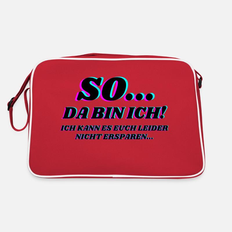 So Da Bin Ich 2 Retro Tasche