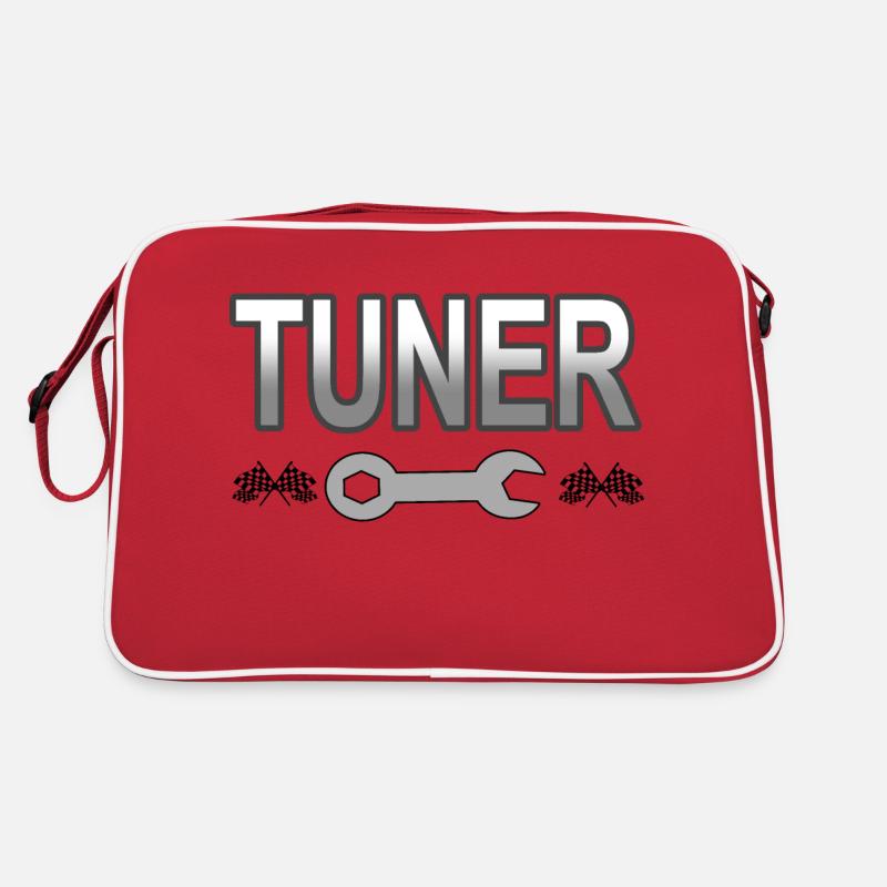 Auto - Retro Tasche - Rot/Weiß