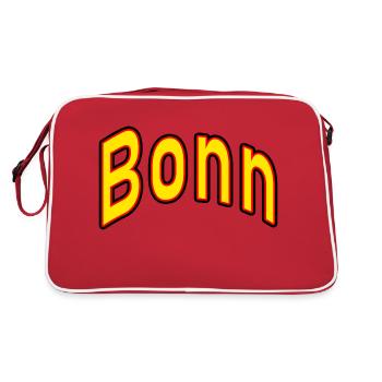 Bonn - Retro Tasche - Rot/Weiß - Hinten