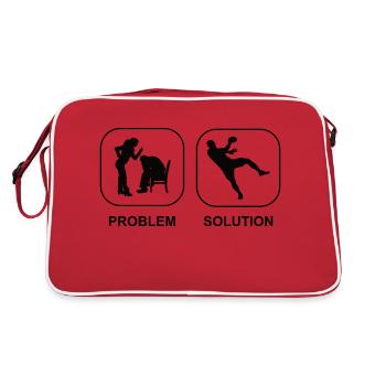 Handball Handball Team Handball Players Handball Fan - Retro Bag - red/white - Back