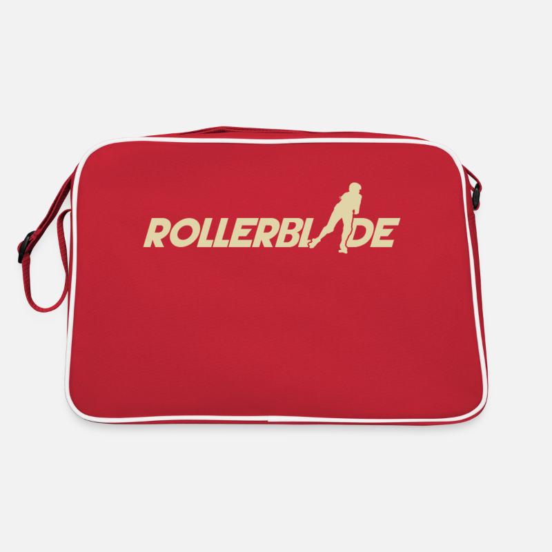 Rollerblade font silhouette light Retro Bag
