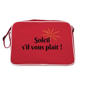 Soleil s’il vous plaît - Sac Retro - rouge/blanc - Dos