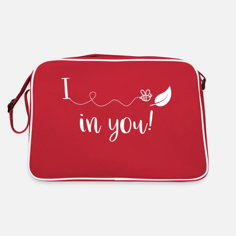 I bee leaf in you Spruch Retro Tasche