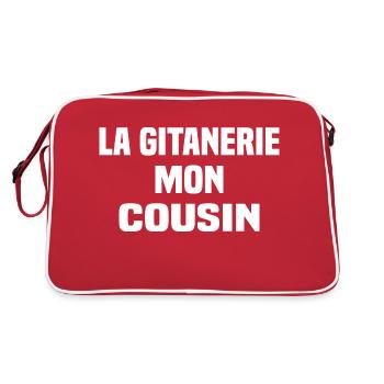 La gitanerie mon cousin - Sac Retro - rouge/blanc - Dos