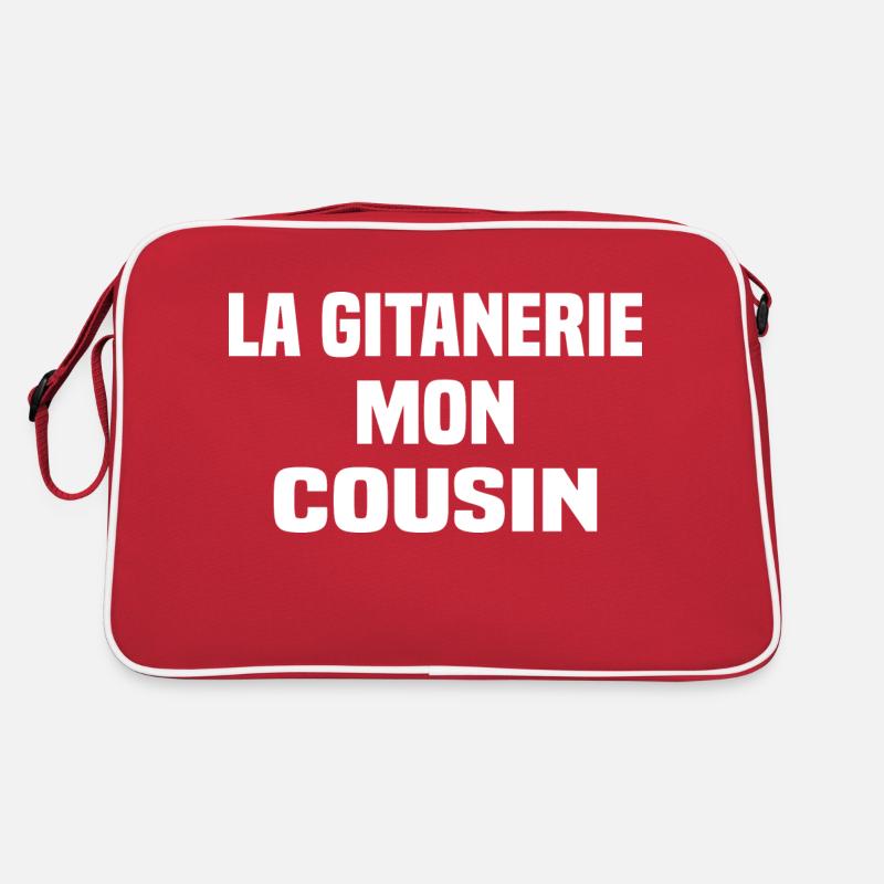 La gitanerie mon cousin - Sac Retro - rouge/blanc