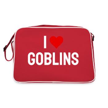 i love goblins - Retro Bag - red/white - Back