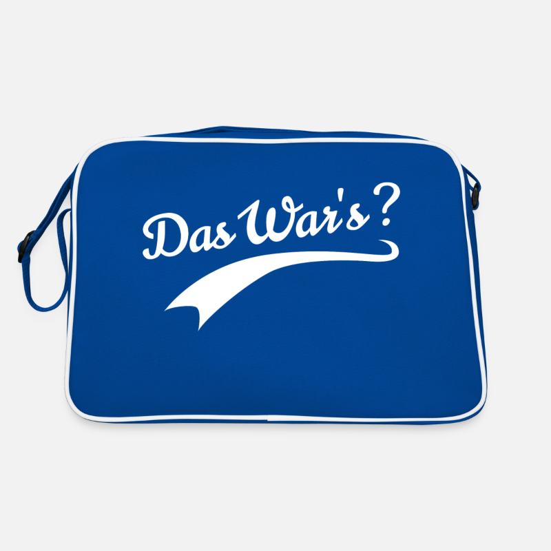 Das war's? Lustige spruch Retro Tasche